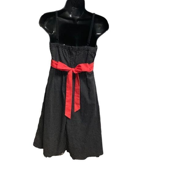 MAURICES Party, Prom dress, Size 3/4, Black, White, & Red, spaghetti straps - Picture 2 of 7